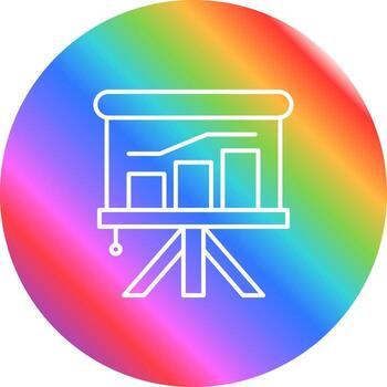 icono de vector de gráfico