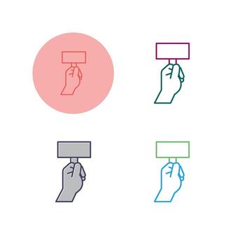 icono de vector de protesta