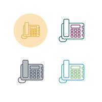 Land Line Phone Vector Icon