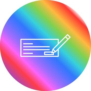 Write Cheque Vector Icon