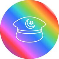 icono de vector de sombrero militar