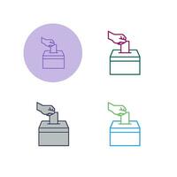 icono de vector de votación