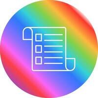 icono de vector de lista