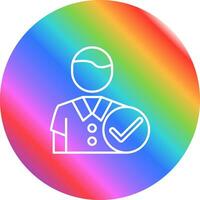 Man Accept Vector Icon