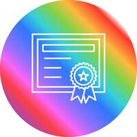 icono de vector de certificado