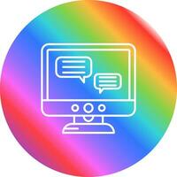 Chat Lcd Vector Icon