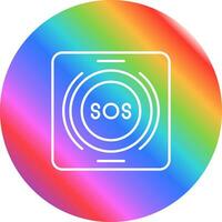Emergency Button Vector Icon