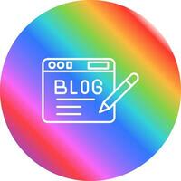 Blog Vector Icon