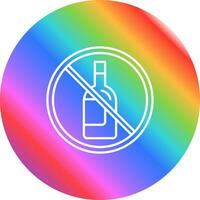 No Alcohol Vector Icon