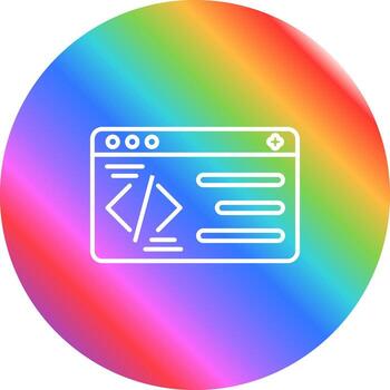 icono de vector de programación