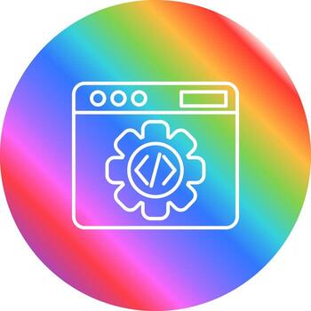 icono de vector de programación
