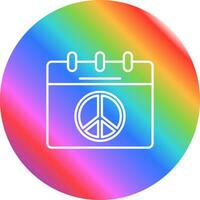 Peace Calendar Vector Icon