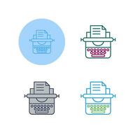 Typewriter Vector Icon