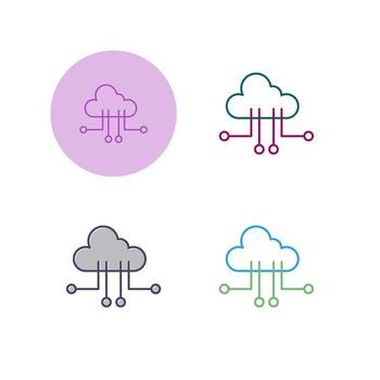 Cloud Computing Vector Icon