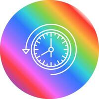 icono de vector de tiempo pasado