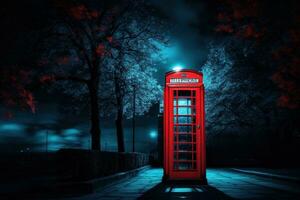 A  red telephone booth photo