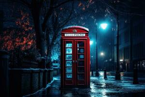 A  red telephone booth photo