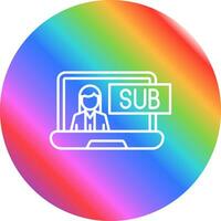 Subscriber Model Vector Icon