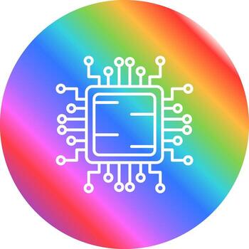 icono de vector de cpu