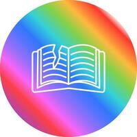 Teared Book Vector Icon