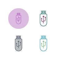 icono de vector de unidad usb