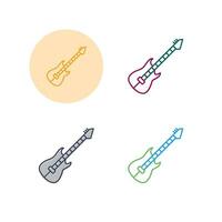 icono de vector de guitarra