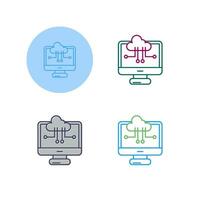 Cloud Computing Vector Icon