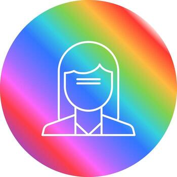 icono de vector de frente