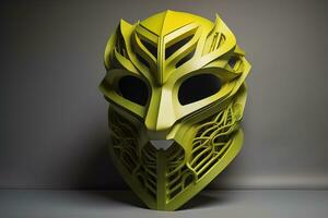 Mardi Gras mask isolated on solid color background. ai generative photo