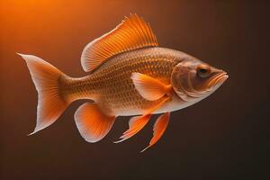 cíclidos pescado en el acuario. ai generativo foto