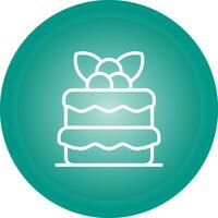 Red velvet cake Vector Icon