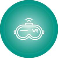 Virtual Reality Headset Vector Icon