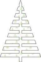 Christmas tree background for decoration. vector