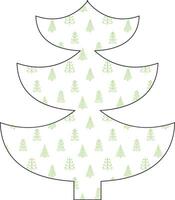 Christmas tree background for decoration. vector