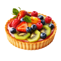 Tart with berries isolated png