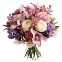 Wedding flower bouquet isolated png