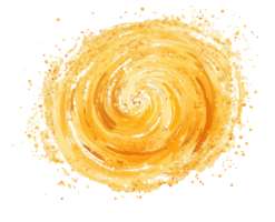 Golden glitter dust isolated png