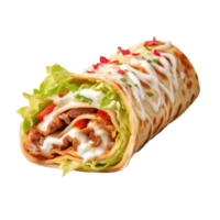 Fresh shawarma isolated png