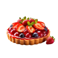 crostata con frutti di bosco isolato png