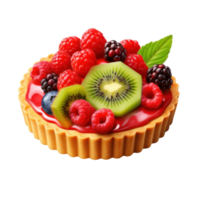Tart with berries isolated png
