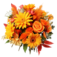 autunno fiori mazzo isolato png