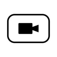 Screen Recorder Icon Vector Illustration. isolated on white background