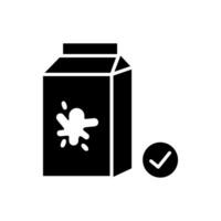 Vector Milk icon,Milk container,Milk flat illustration isolated on white background. Symbol sign icon vector illustration