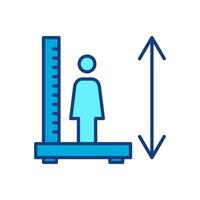 Measurement icon signs set on white background vector