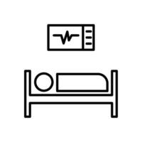 emergency room  icon signs set on white background vector