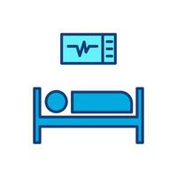 emergency room  icon signs set on white background vector