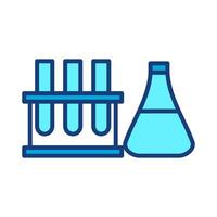 laboratory icon,lab equipment,chemical tube.isolated on white background vector