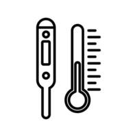 thermometer icon Vector illustration isolated on a white background.