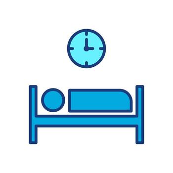 sleep time icon vector isolate white background