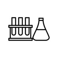 laboratory icon,lab equipment,chemical tube.isolated on white background vector